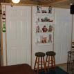 Closet with custom shelves